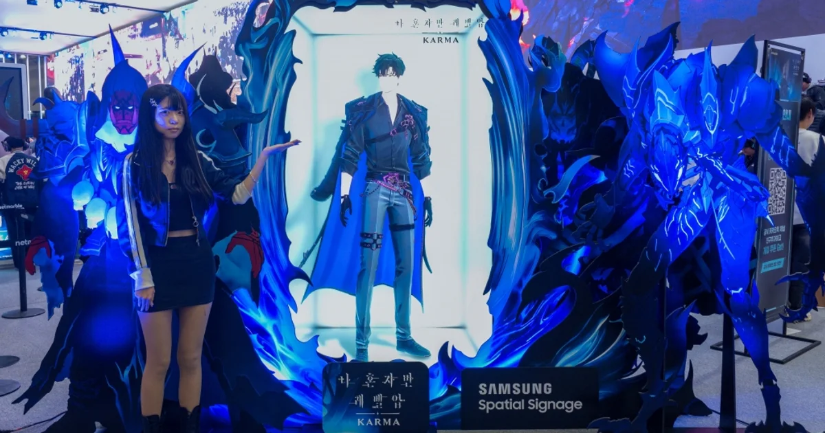 La 3D sans lunettes cherche sa place dans le divertissement, et Samsung l'a testée grandeur nature au Tokyo Game Show