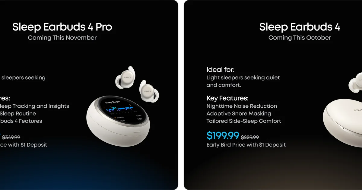 Les Sleep Earbuds 4 Pro mettent un capteur PPG dans votre oreille et transforment leur boîtier en tracker de sommeil