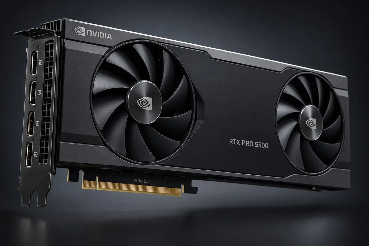 Présentation de la RTX PRO 5500 Blackwell et de son système de refroidissement